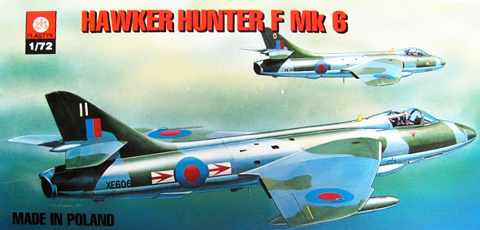 Slepovací model Plastyk 1:72 Hawker Hunter F Mk6 *