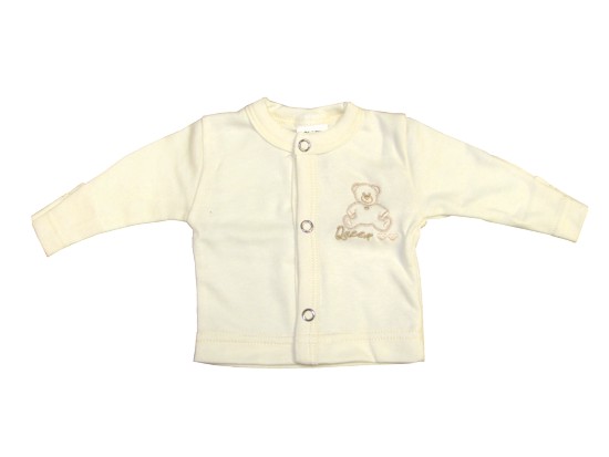 Oblečení pro předčasně narozené děti - Kabátek béžový klasický vel.48