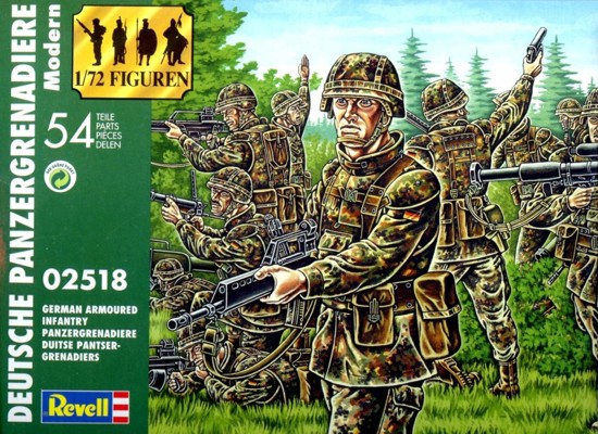 Slepovací figurky Revell Německá moderní armáda Panzergrenadiere 1:72 +