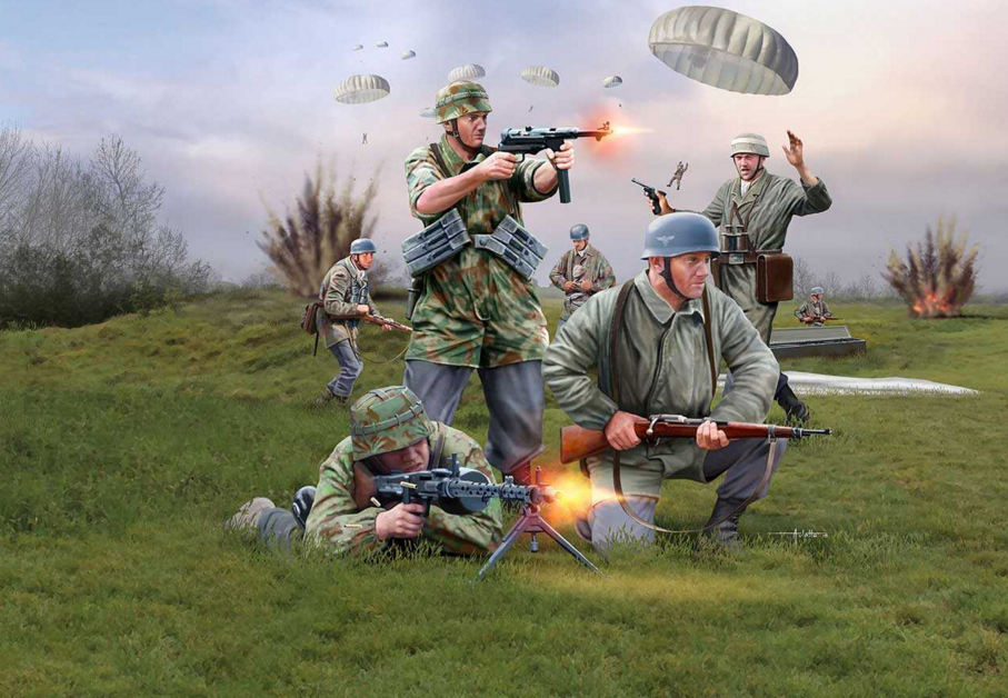 Plastové figurky Revell 1:72 German Paratroopers WWII *