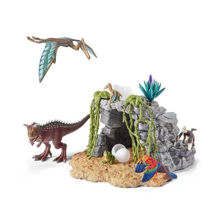 Schleich -  Dinosauři v jeskyni, hrací set s příslušenstvím * *