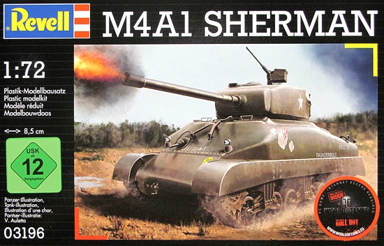 Slepovací model REVELL 1:72 - M4A1 Sherman