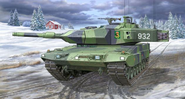 Slepovací model Revell 1:72 Tank Stridsvagn 122A / 122B *