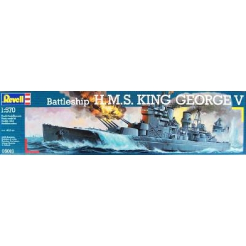 Slepovací model Revell 1:570 Bitevní loď H.M.S.KING GEORGE V *