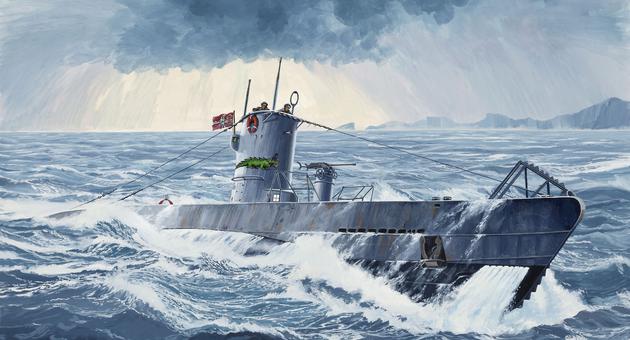 Slepovací model Revell 1:144 Německá ponorka TYPE IIB *