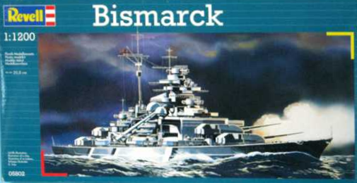 Slepovací model Revell 1:1200 Bismarck *