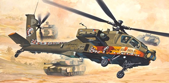 Model Easykit Revell 1:100 Vrtulník AH - 64 Apache *