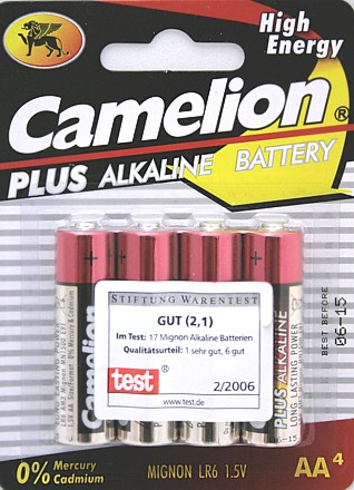 Alkalická tužková baterie Camelion  AA LR6 *