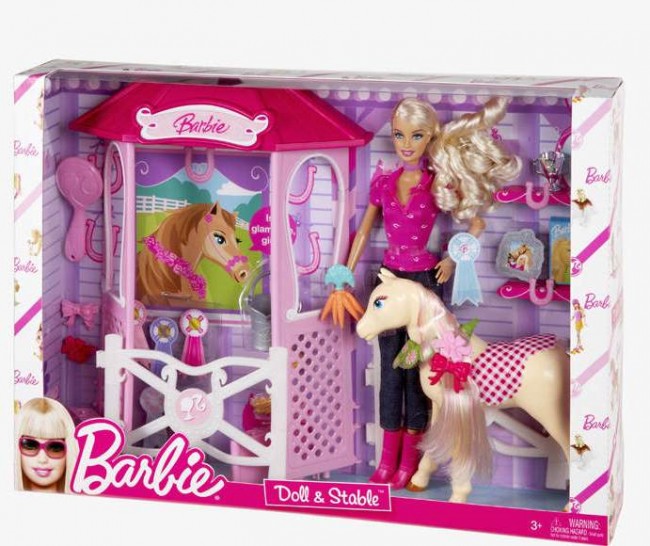 Barbie Mattel a její stáj s hříbětem *