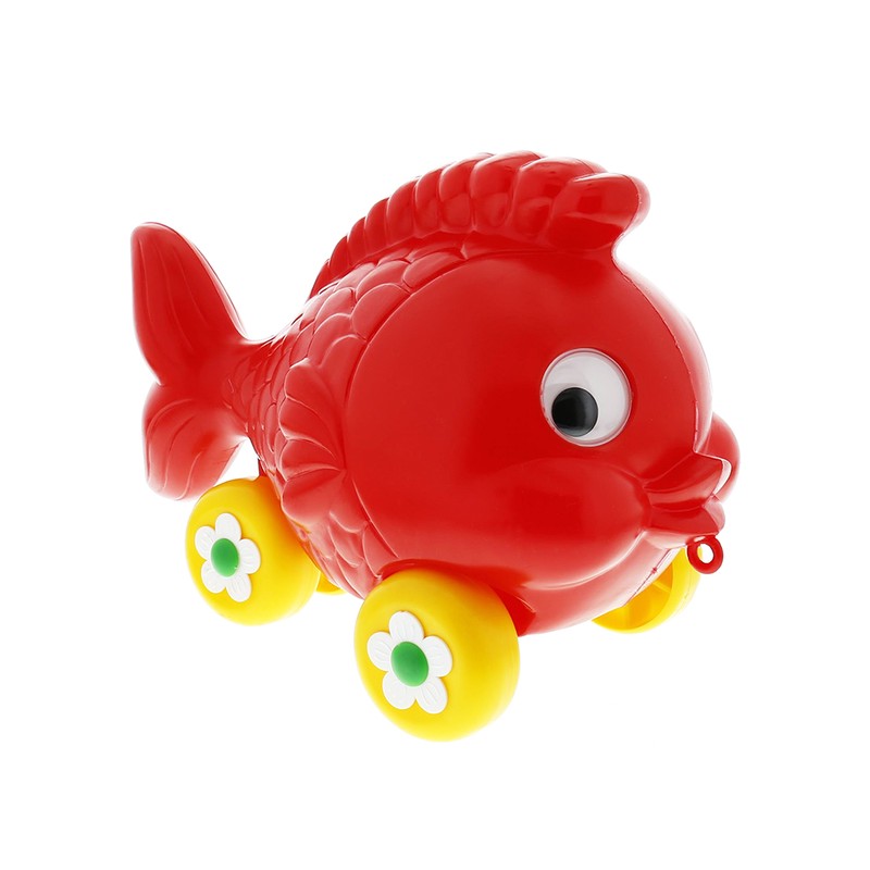 Česká hračka - tahací ryba červená