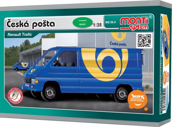 Stavebnice Monti 05.4 Česká pošta Renault Trafic
