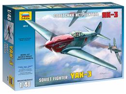 Slepovací model Zvezda 1:48 YAK-3 Soviet WWII Fighter *