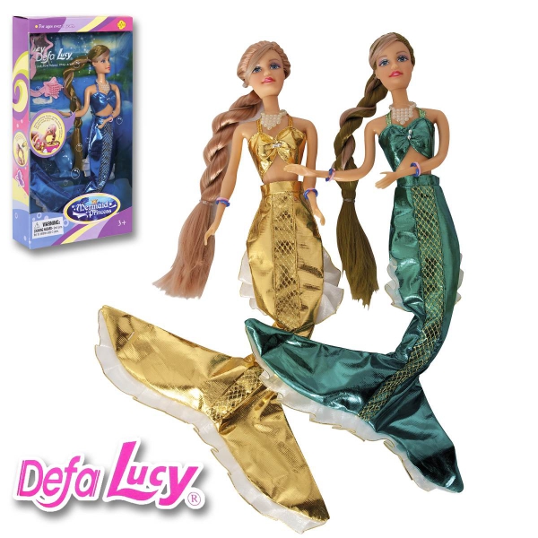 Panenka Lucy mořská panna s měnící barvou vlasů