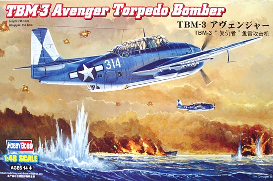 Slepovací model Hobby Boss 1:48 TBM-3 Avenger Torpedo Bomber *