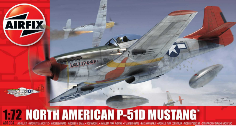 Slepovací model Airfix 1:72 North American P-51D Mustang *