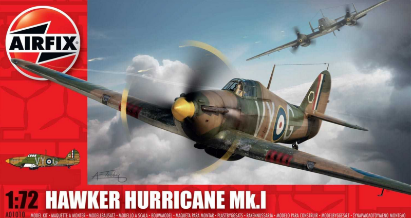 Slepovací model Airfix 1:72 Hawker Hurricane MK1 *