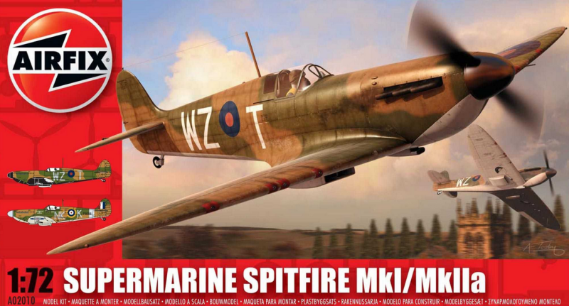 Slepovací model Airfix 1:72 Supermarine Spitfire MkI/MkIIa *
