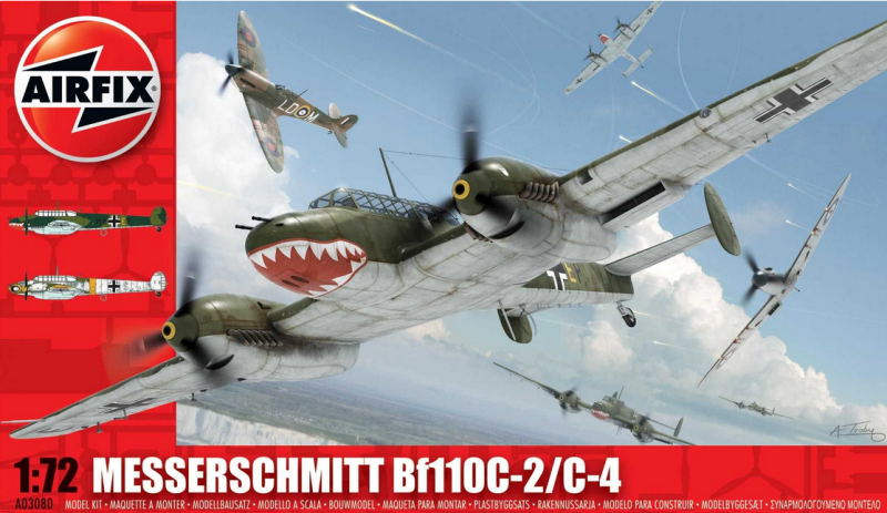 Slepovací model Airfix 1:72 Messerschmitt Bf110C-2/C-4 *