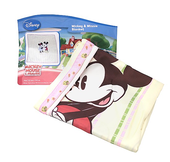 Textilní podložka na hraní Mickey a Minnie 125x135 cm