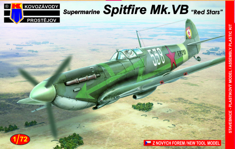 Slepovací model Kovozávody 1:72 Supermarine Spitfire Mk.VB Red Stars *