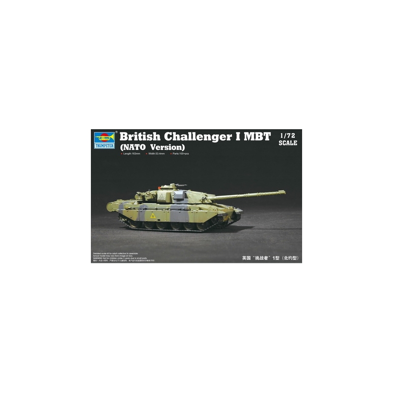 Slepovací model Trumpeter  1:72 Britský tank Challenger I MBT verze NATO *