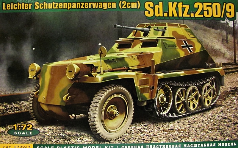 Slepovací model ACE 1:72  Lehký obrněný vůz Sd.Kfz. 250/9 *