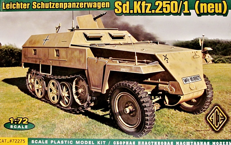 Slepovací model ACE 1:72  Lehký obrněný vůz Sd.Kfz. 250/1 *