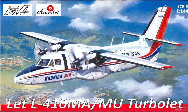 Slepovací model Amodel 1:144 - Letadlo LET 410 MA/MU Turbolet *