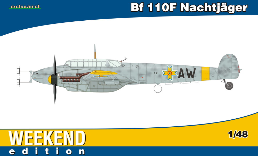 Slepovací model Eduard 1:48 stíhač Bf 110F Nachtjäger * *