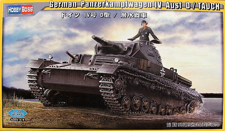 Slepovací model Hobby Boss 1:35 German Panzerkampfwagen IV Aust D/Tauch *