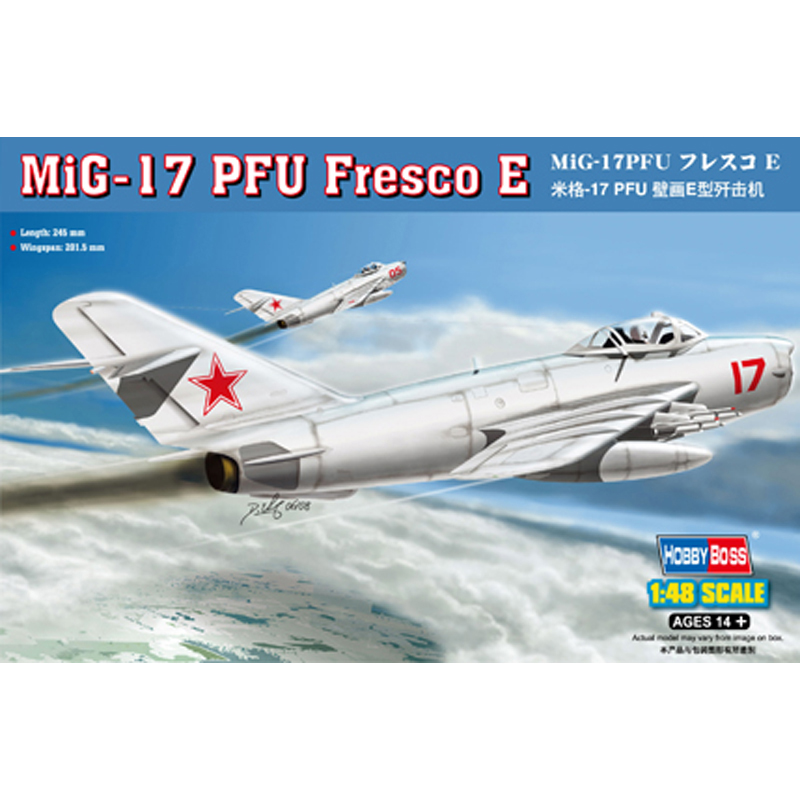 Slepovací model Hobby Boss 1:48 Stíhací letoun MIG-17 PFU FRESCO E *