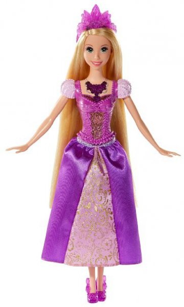 Barbie Mattel Princezna Locika svítící šperky