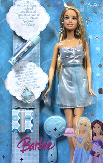 Barbie Mattel narozeninová s leskem a prstýnkem *