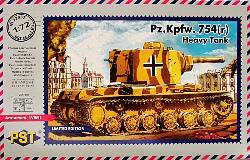 Slepovací model PST 1:72  Německý těžký tank Pz.Kpfw. 754 R *