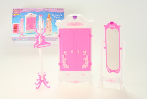 Nábytek Glorie pro panenky Barbie - Skříň a doplňky *