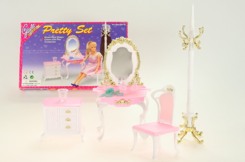 Nábytek Glorie pro panenky Barbie - Toaletka *