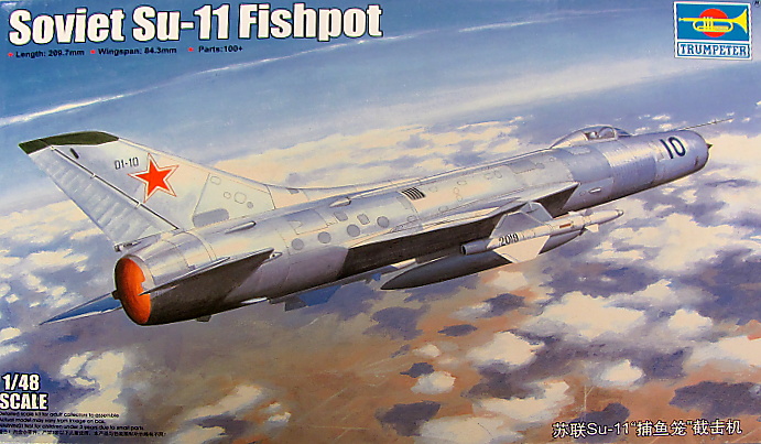 Slepovací model Trumpeter 1:48 Soviet Su-11 Fishpot *