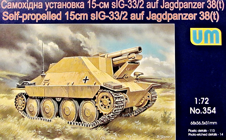 Slepovací model UM 1:72  Německý stíhač tanků Jagdpanzer *